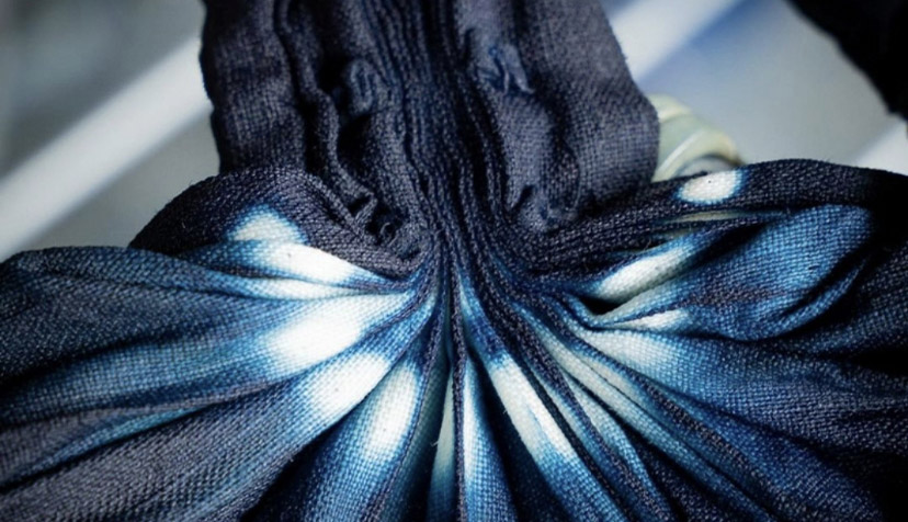 Tie and dye - Phase de teinture