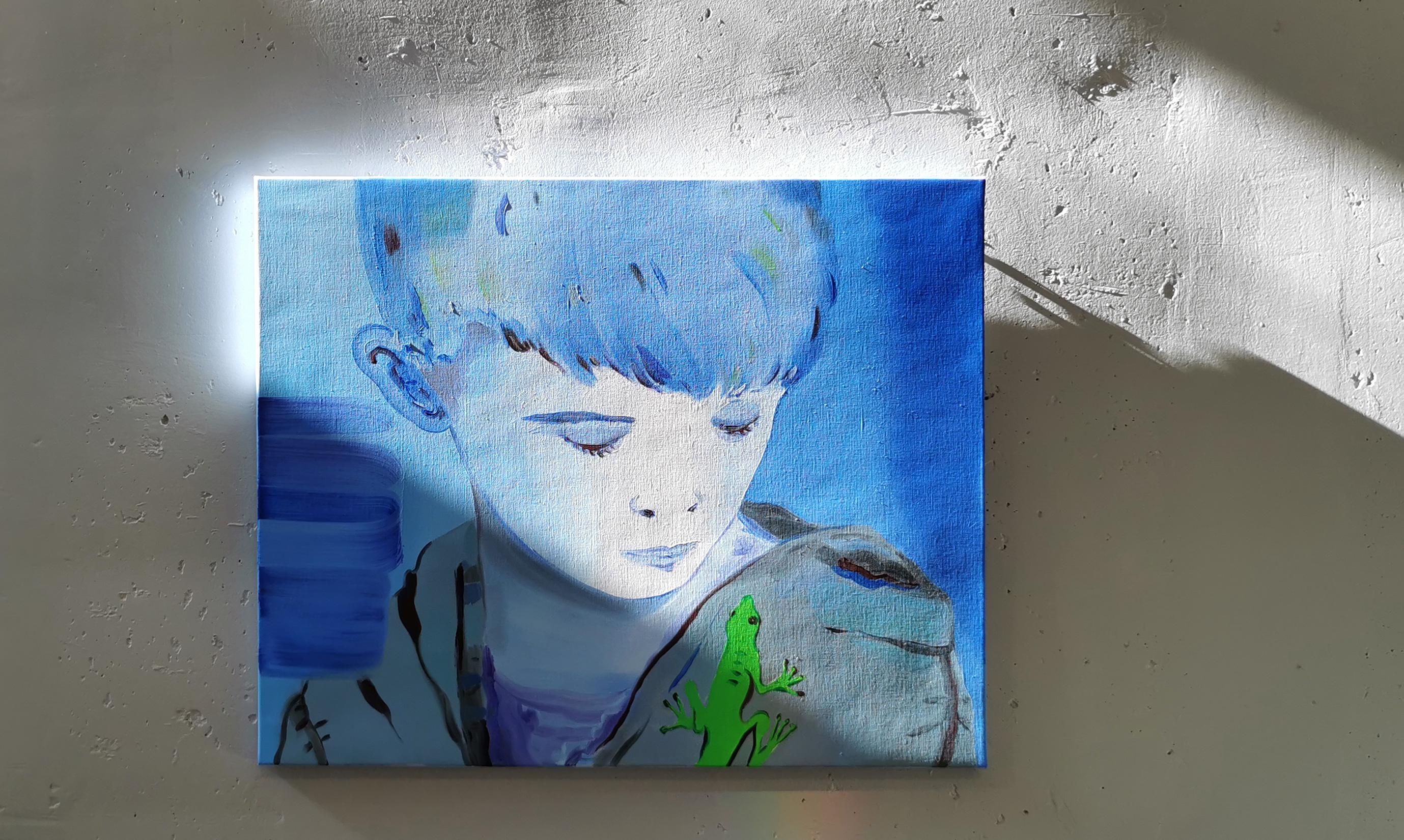 Photo de l'œuvre de Françoise Pétrovitch dans le hall du Musée.