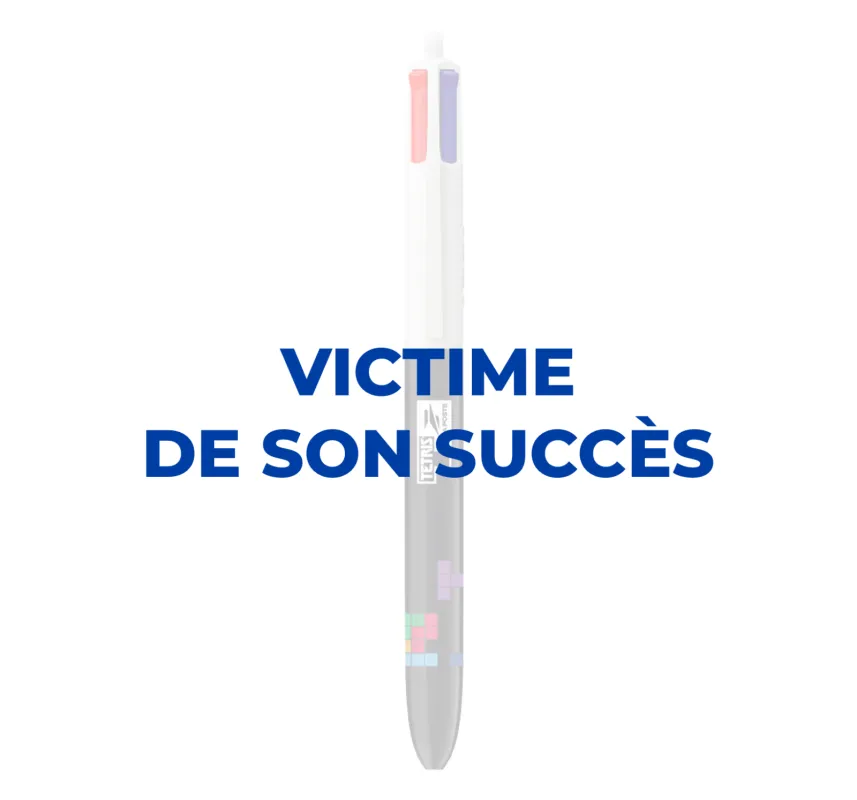 Vue 1 – bic 4 couleurs épuisé