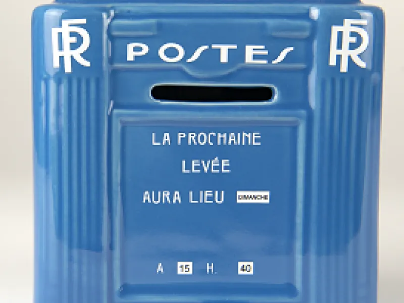 Vue 1 – Tirelire boîte aux lettres La Foulon